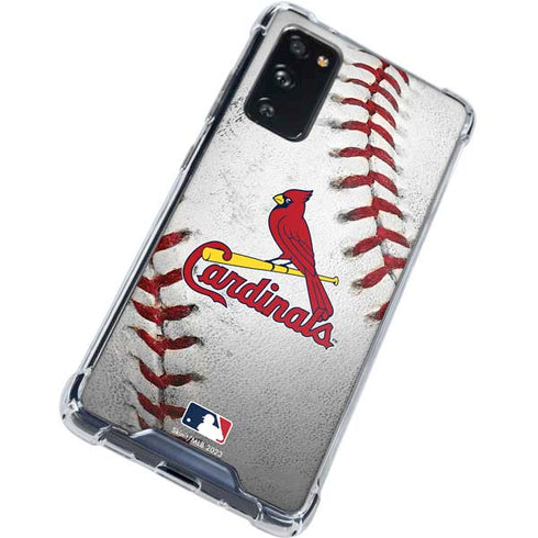 MLB St. Louis Cardinals Game Ball Galaxy S20 FE Clear Case